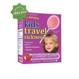 Kids Travel SIckness Lollipops Strawberry