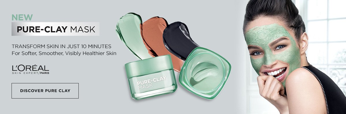L'Oreal Pure Clay Banner