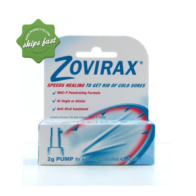 Zovirax treatment for cold sores