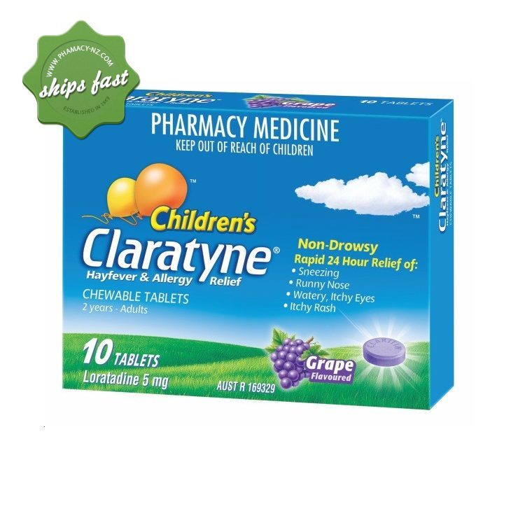 Claratyne Children’s Chewable Tablets Grape Flavoured