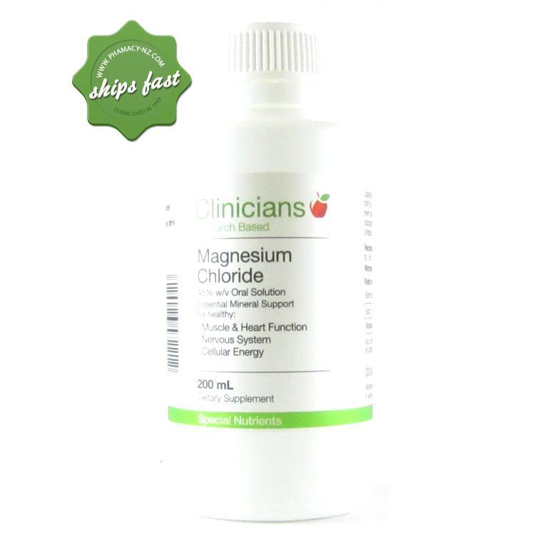 Clinicians Magnesium Chloride 45% Oral Solution 200ml