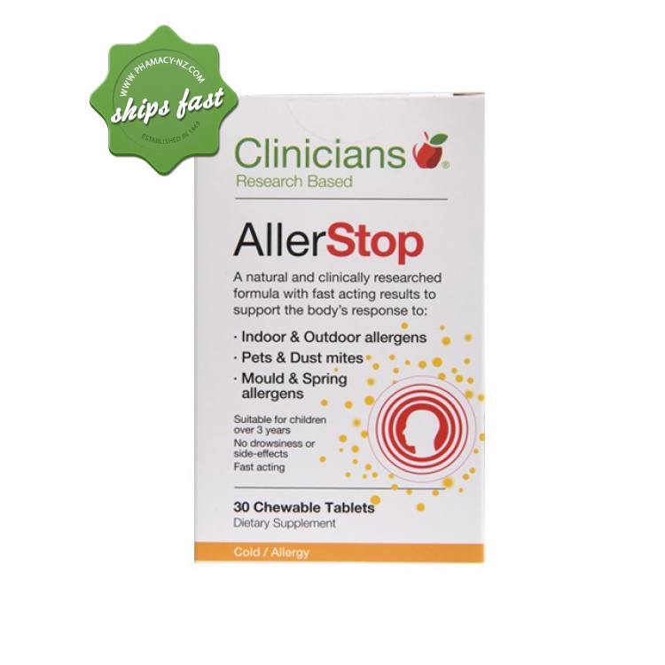 Clinicians Allerstop 30 Chewable Tablets Perfect for Hayfever During Pregnancy