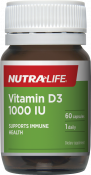 Nutra-Life Vitamin D3 1000IU 60 Capsules