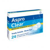 Aspro Clear Regular Strength 300mg 24 Tablets